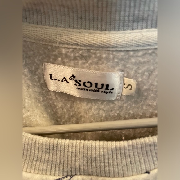 Gray Dinosaur Sweater Size Small - Picture 2 of 3